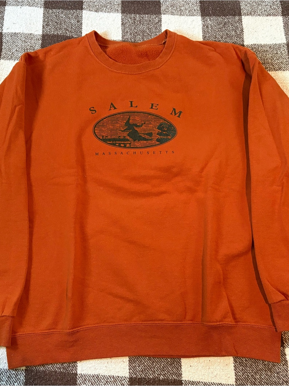 Salem Massachusetts Orange Crewneck Sweater